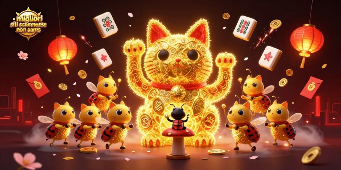 Scopri i migliori siti scommesse non AAMS con un'illustrazione avvincente e simboli vincenti.