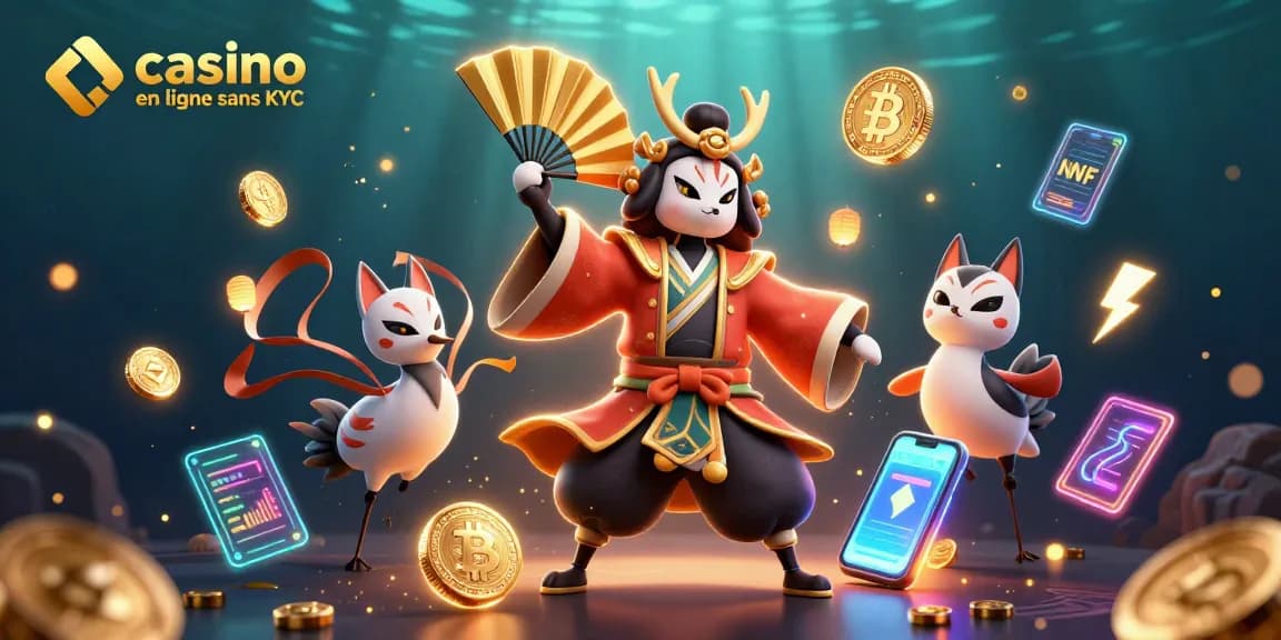 Profitez de jeux captivants sur un casino en ligne sans KYC avec des personnages de culture japonaise.