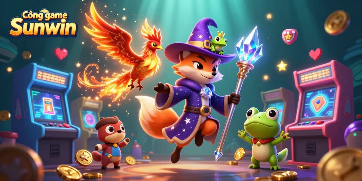 Cổng game Sunwin offers an engaging experience with vibrant 3D illustration featuring enchanting characters and dynamic gaming elements.
