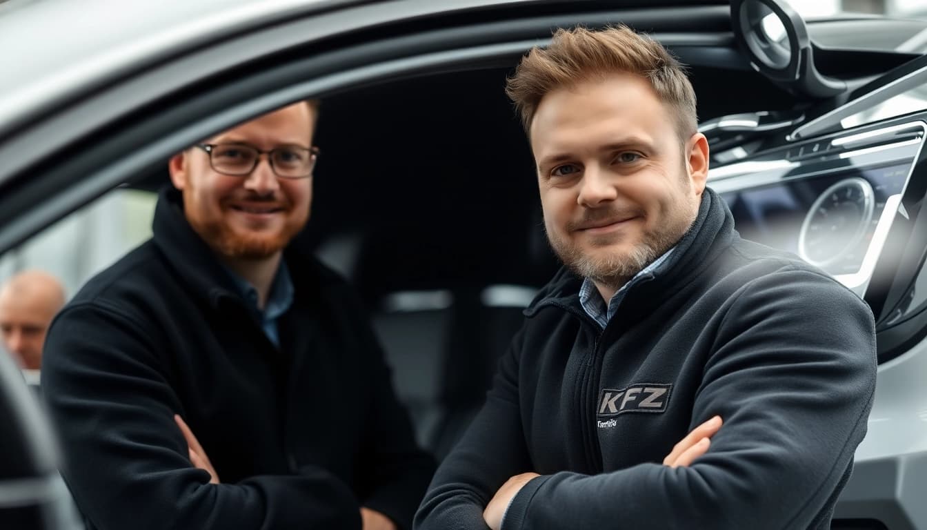 KFZ Gutachter Aachen analysiert Fahrzeugschaden bei einer Unfallbewertung.