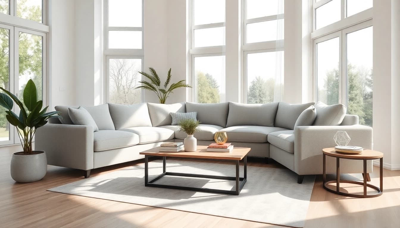 View a stylish corner sofa featured on https://corner-sofas.co.uk, enhancing a modern living space.