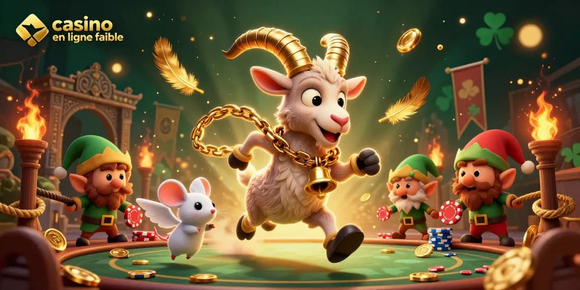 Plongez dans un casino en ligne fiable où un Krampus festif surveille des elfes voleurs de jetons.