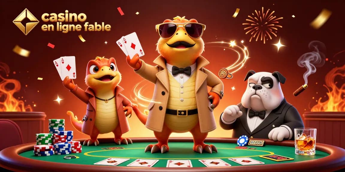 Rendez-vous à un casino en ligne fiable avec des raptors masqués et un bulldog bouncer.