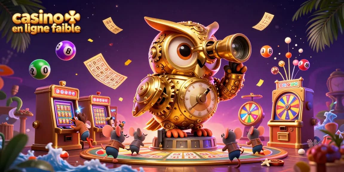 Vivez l'excitation du casino en ligne fiable avec une illustration animée colorée et dynamique.