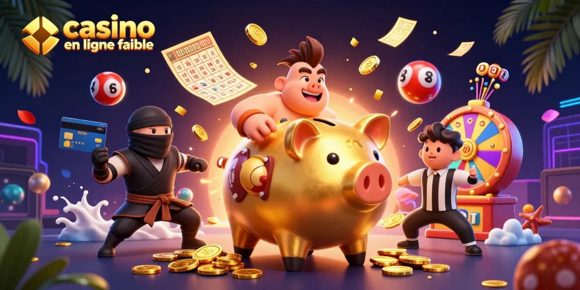 Gagnez avec un casino en ligne fiable : Illustration dynamique de personnages de jeux de casino.