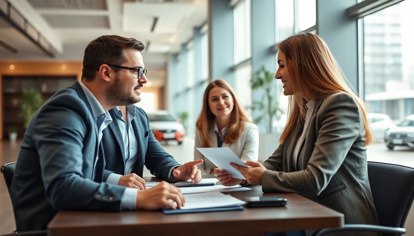 Assurancevoituremonospace.fr offer professional car insurance consultations in a modern office.