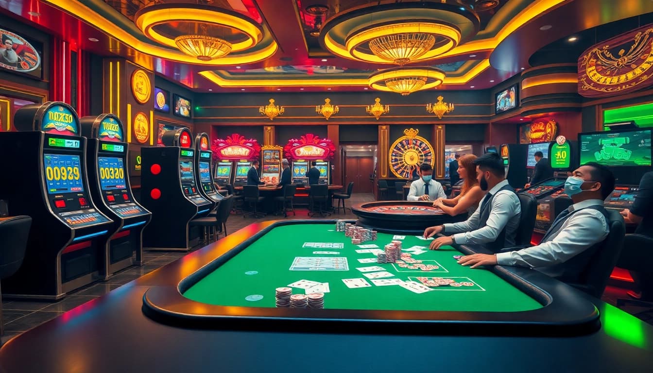 Experience excitement at https://gg88.ing/ with vibrant casino visuals featuring poker and slot games.
