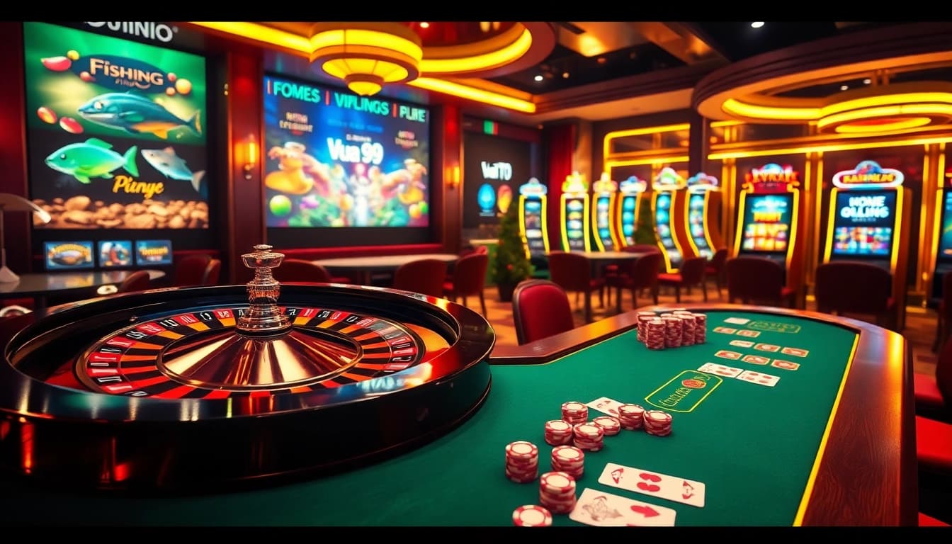 Experience the thrill of winning at Vua99 with an elegant online casino scene filled with high-stakes games.
