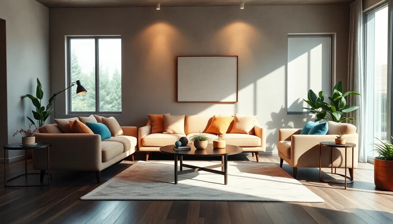 Discover stylish furniture at https://deco2.gr, showcasing a cozy living room setup.