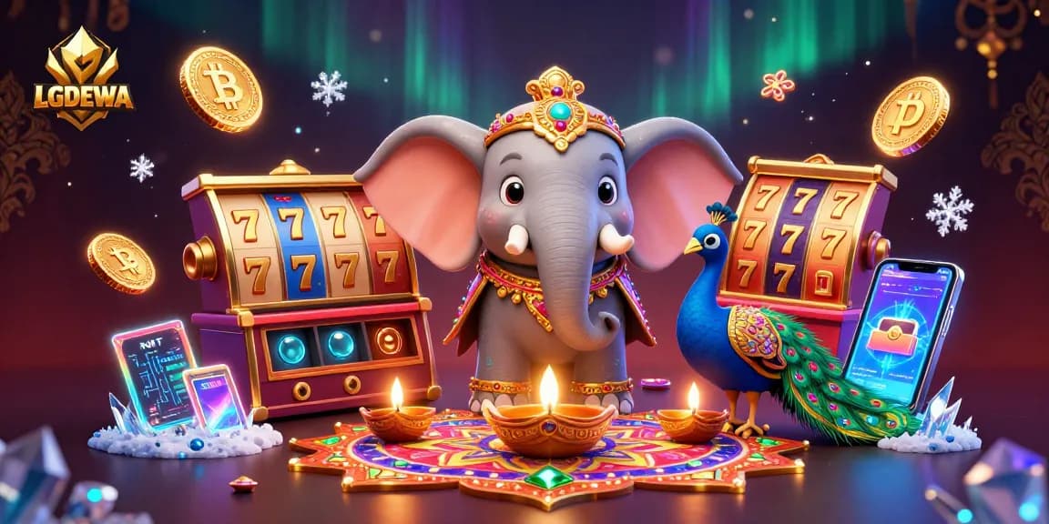 Spin for jackpots at LGODEWA with vibrant scenes of animated characters and slot elements.