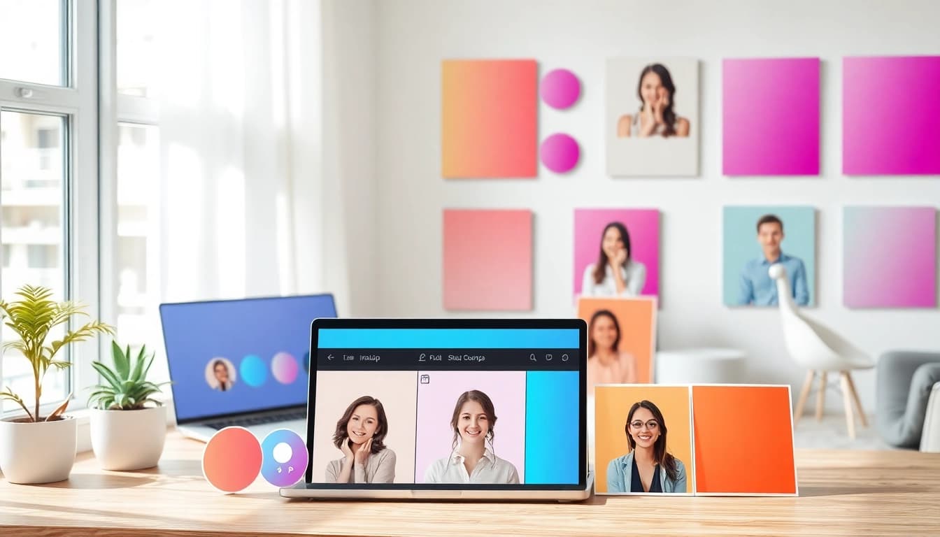 Customized profile pictures showcasing insta dp styles on a creative platform.