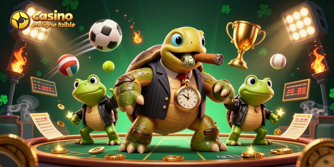 Vivez l'expérience unique des casinos en ligne fiables avec une tortue massive mobster enjouée.