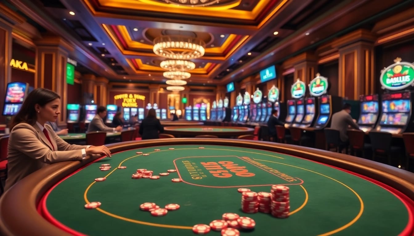 Experience thrilling online gaming at 789p.build with vibrant casino scenes filled with action.