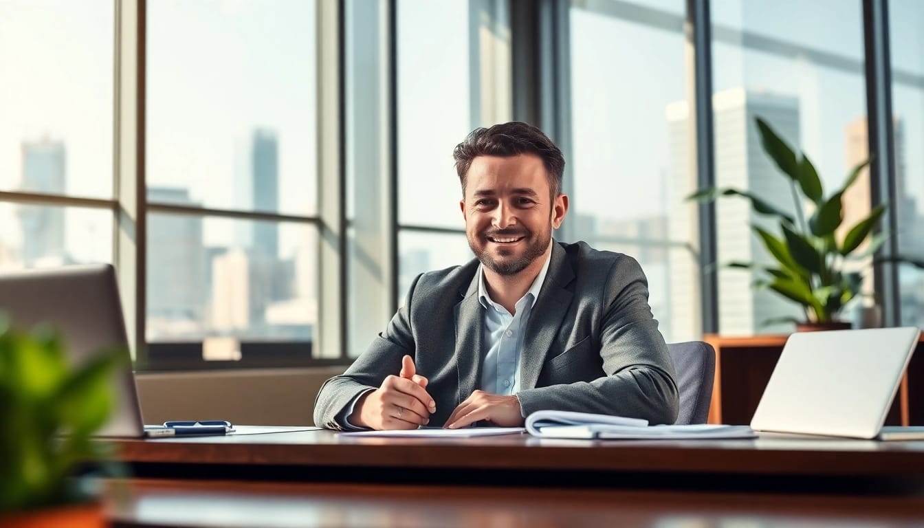Beratungssitzung bei https://zukunftkapital.de mit einem Finanzberater, der Anlagestrategien präsentiert.