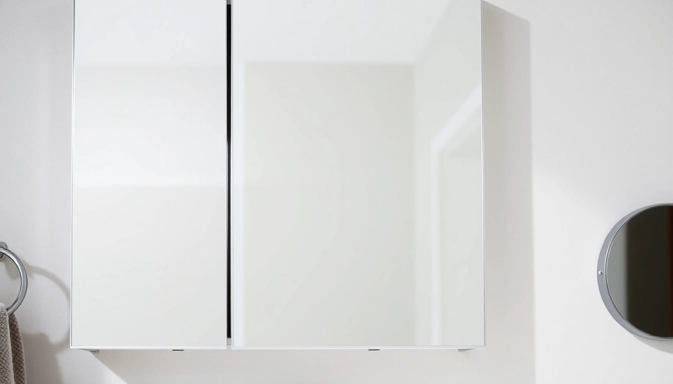 Erleben Sie den eleganten sonni Spiegelschrank mit integrierter Beleuchtung und modernen Design-Details.