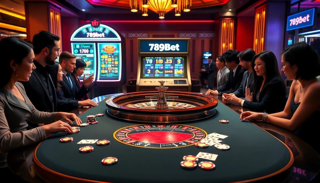 Exciting roulette game at 789bet casino, showcasing vibrant gameplay and professional atmosphere.
