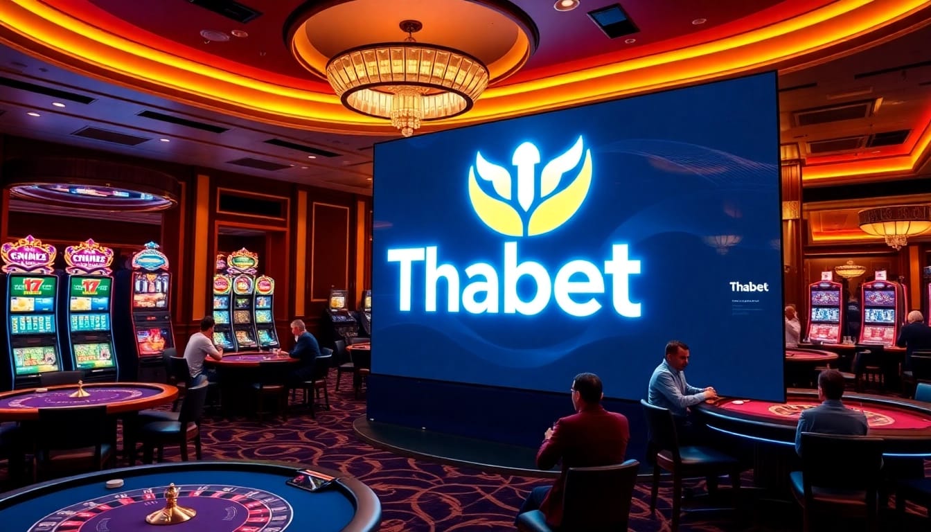 Thabet online casino with vibrant tables and exciting gaming atmosphere.