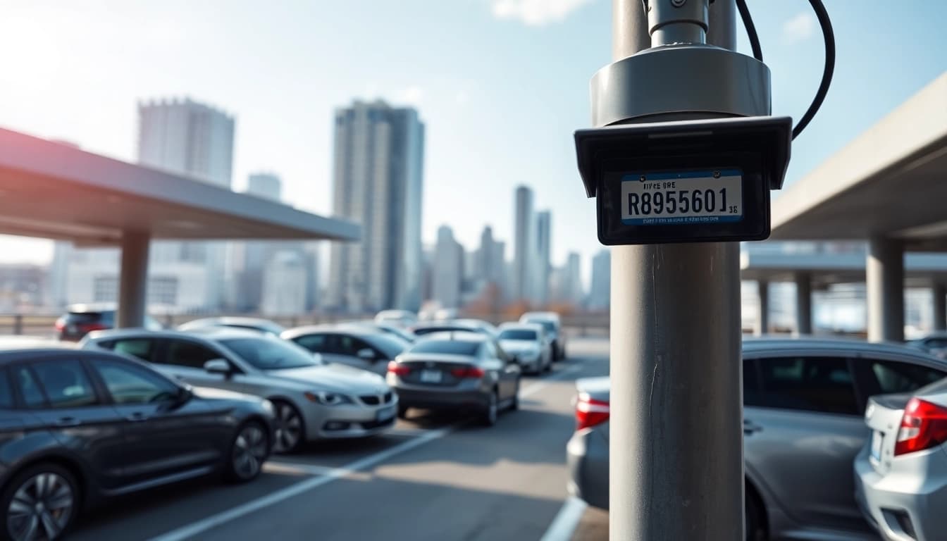 Monitor vehicle access efficiently using this license plate recognition camera in action.