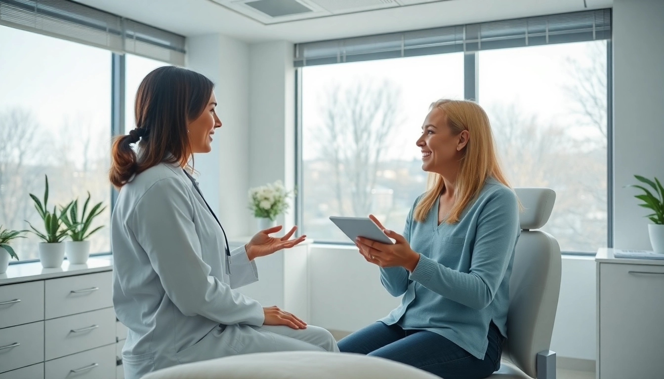 Kirkegaard Aesthetics consultation in a modern, calming environment with a professional aesthetic practitioner.