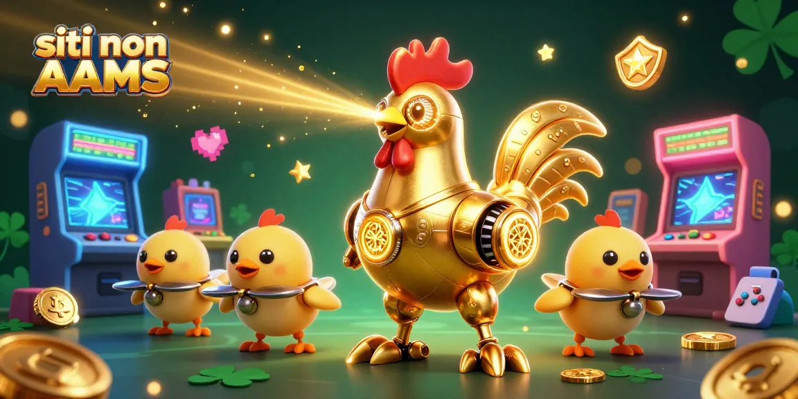 Scopri i siti non AAMS in un'illustrazione 3D ricca di azione e dettagli casino.