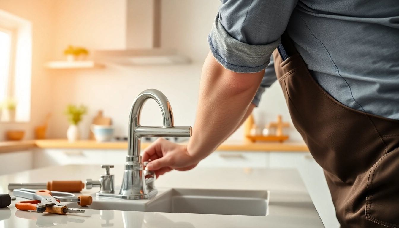 Offering high-quality plumbing knightdale services with a professional plumber at work in a bright setting.