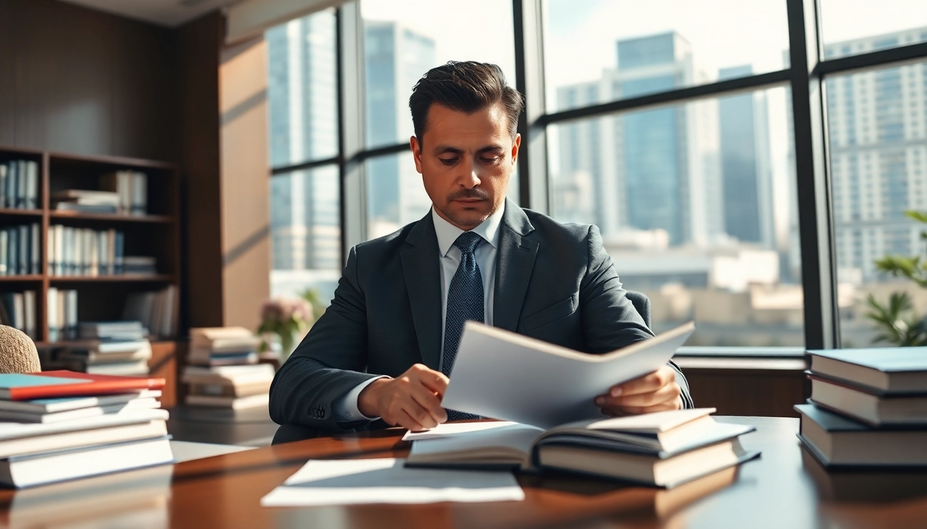 Consulting Boca Raton Real Estate Litigation Lawyer in a professional office.
