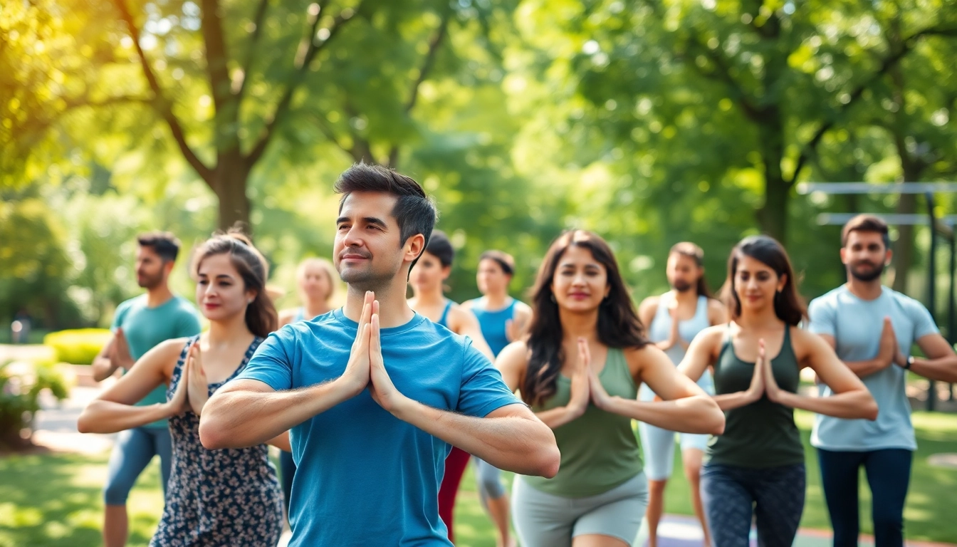 Engaging wellness activities promoting Health in a vibrant community setting.