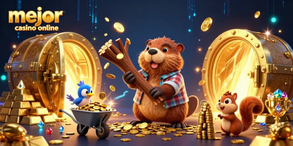 Jugar en el mejor casino online con premios como monedas doradas y gemas preciosas.