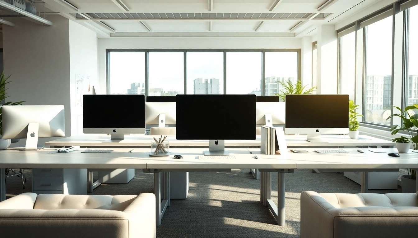 Creating innovative Website Design Hereford solutions in a vibrant office space.