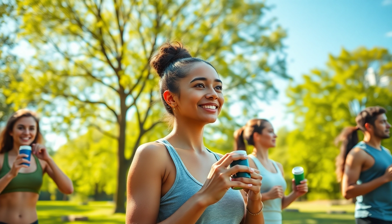 Boosting health and vitality with GenF20 Plus supplements in a vibrant natural setting.