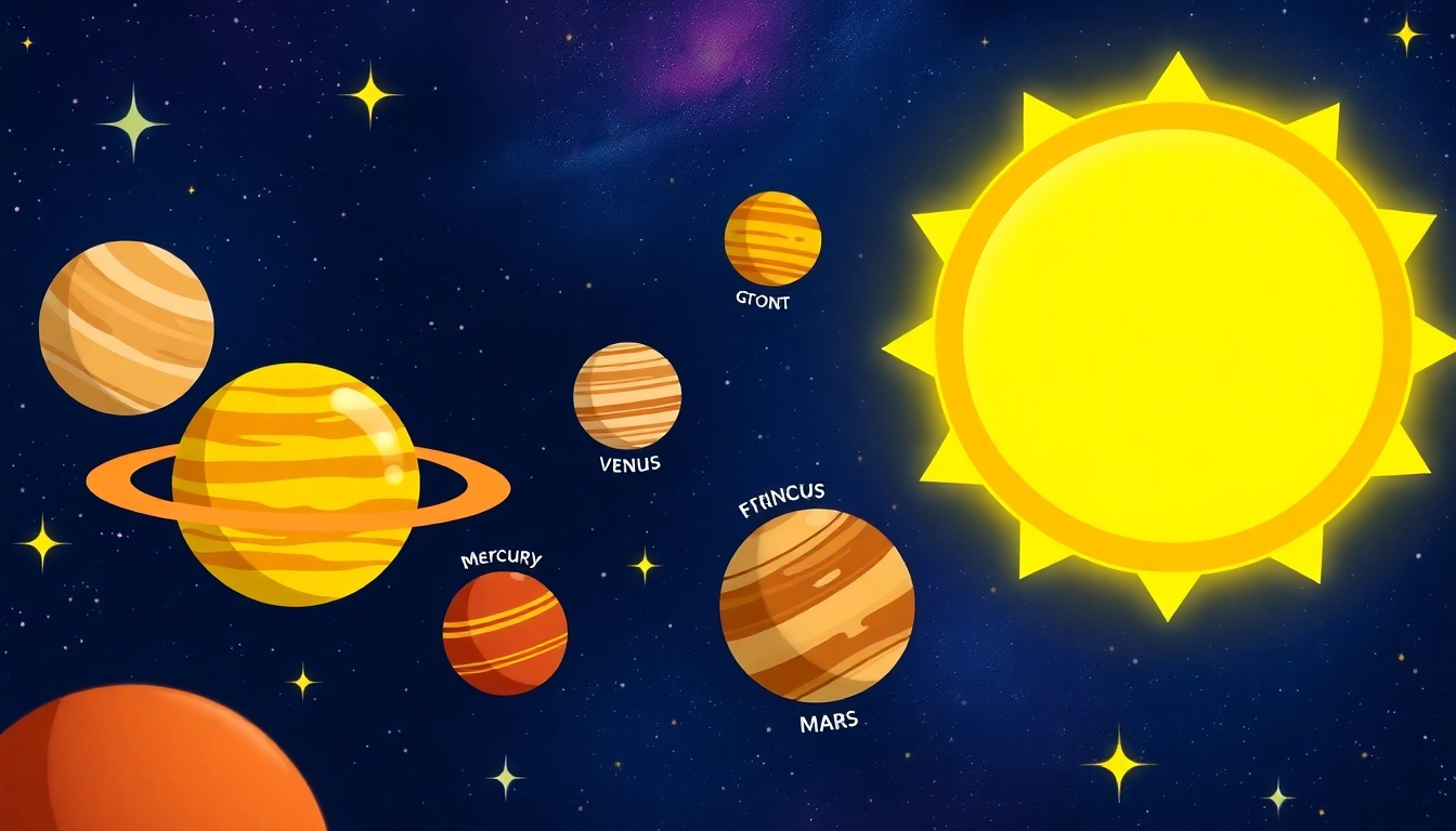 Visual representation of the snapchat solar system, highlighting friendships through planetary placement.