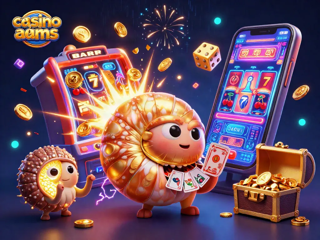 Gioca ai casinò non AAMS con un nautilus d'oro mentre esplode un jackpot di monete e simboli fortunati.