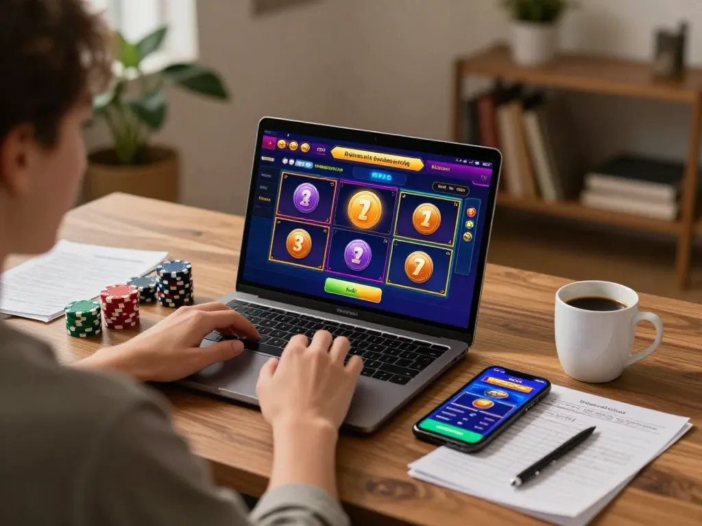Engaging online casino experience at situs slot gacor with colorful slot interface.
