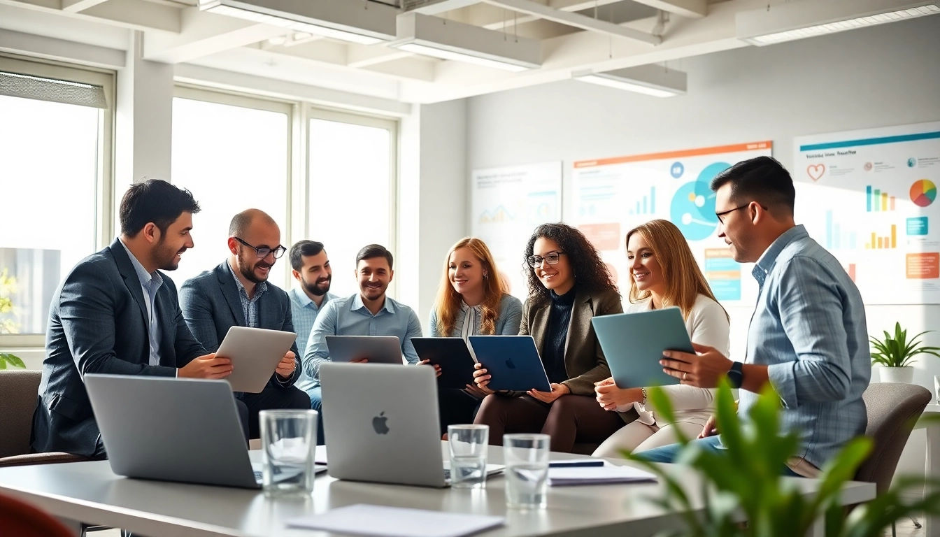 Boost your edmonton social media marketing with a professional team in an engaging office.