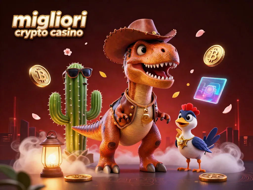 Vinci nei migliori crypto casino con un T-Rex e elementi di gioco avvincenti.