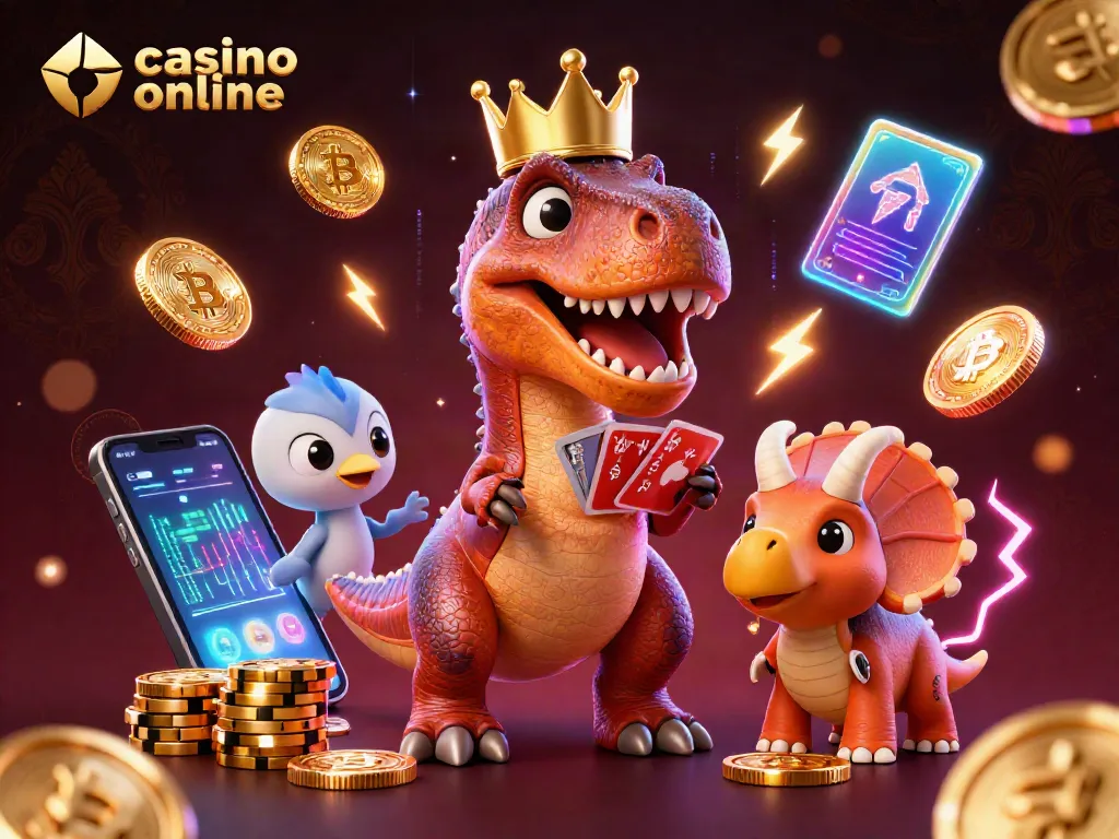 El poker en línea cobra vida con el divertido T-Rex en un casino online lleno de acción y ofertas.