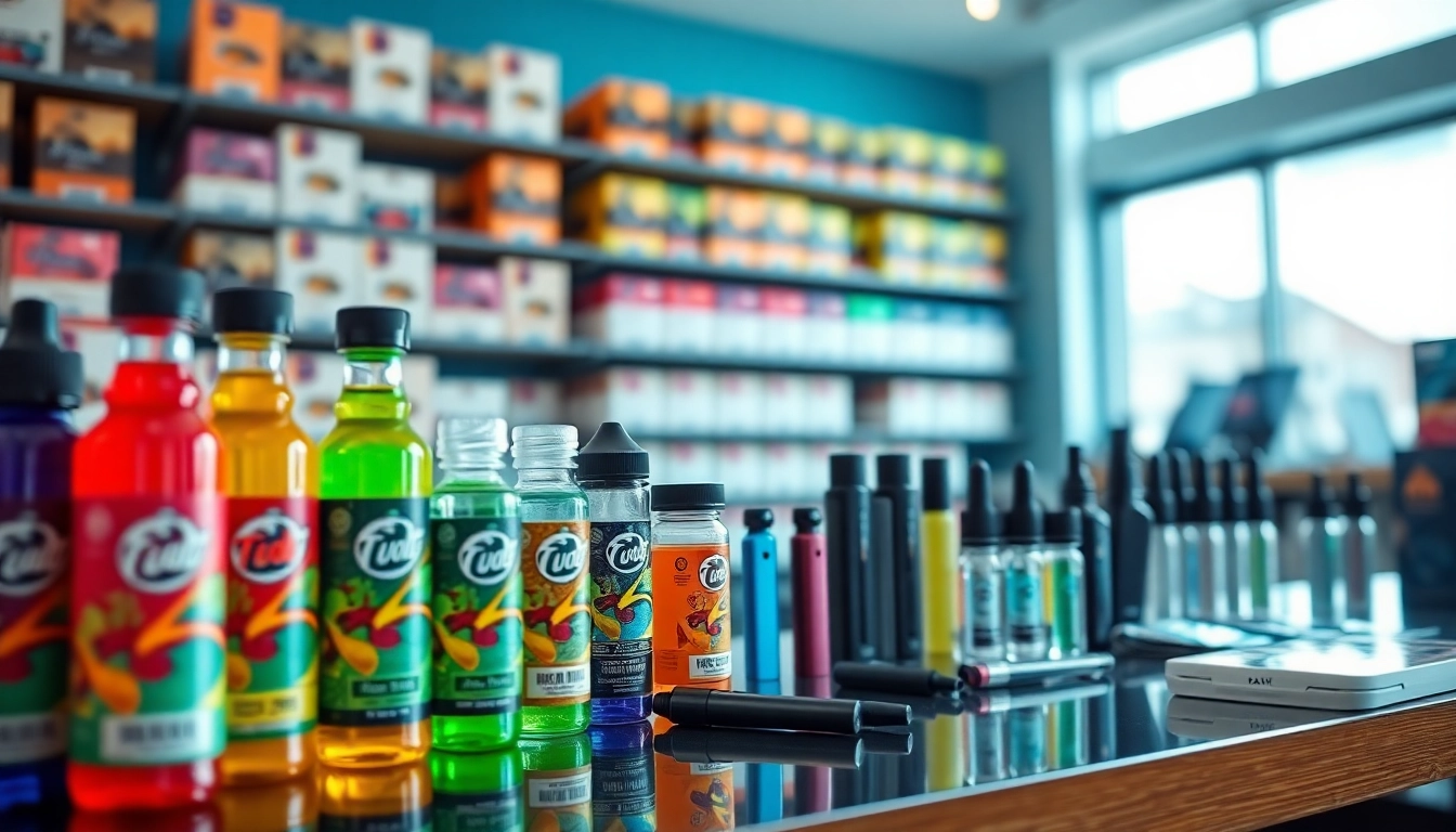Browse quality products at Vape Juice Depot with a colorful array of vape juices and devices.