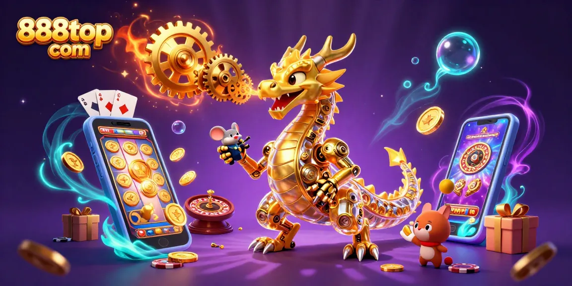 Experience thrilling gaming action at 888top com with a stunning, dynamic casino scene