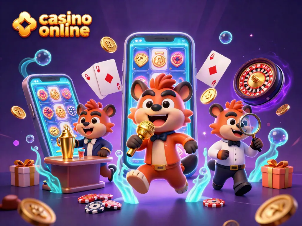Imágenes de un casino online divertidas, donde los hyenas ofrecen entretenimiento y juegos emocionantes.