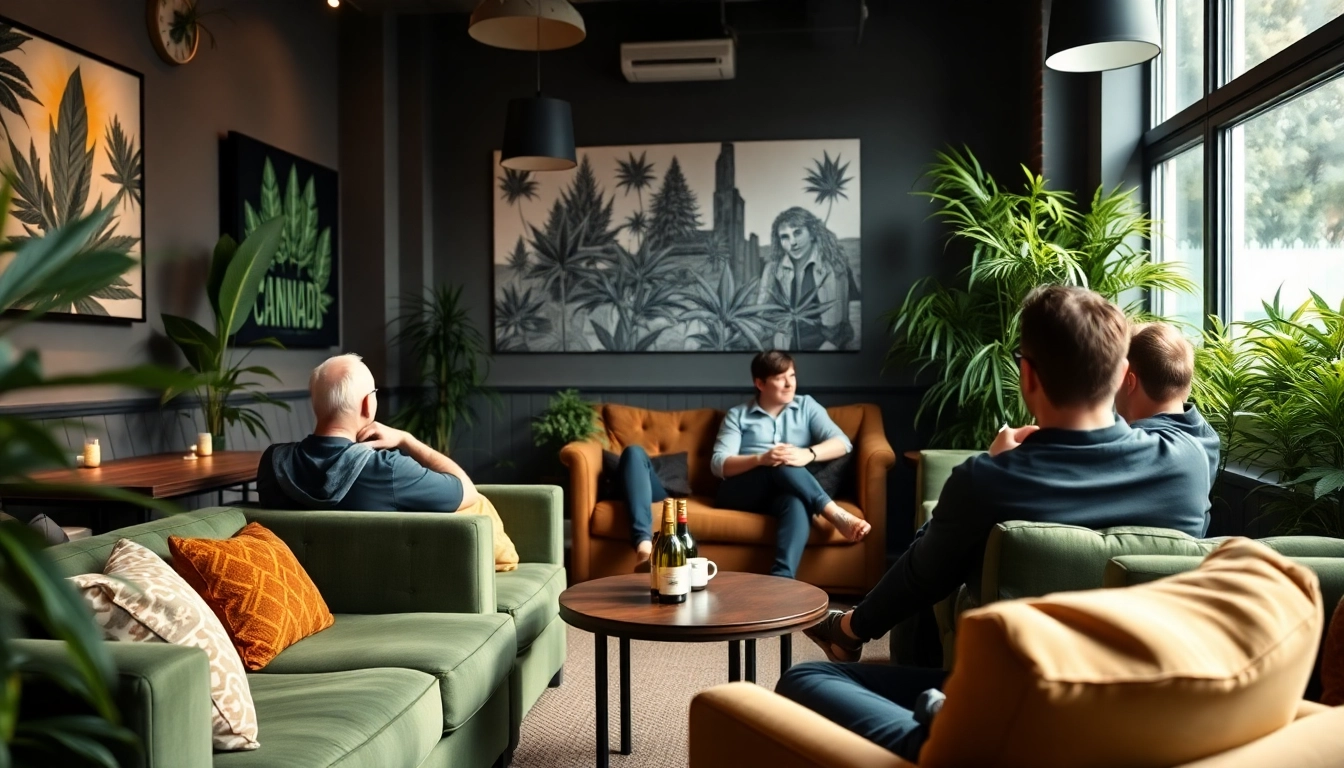Genießen Sie die entspannte Atmosphäre im cannabis club hamburg mit Freunden und Kunst.