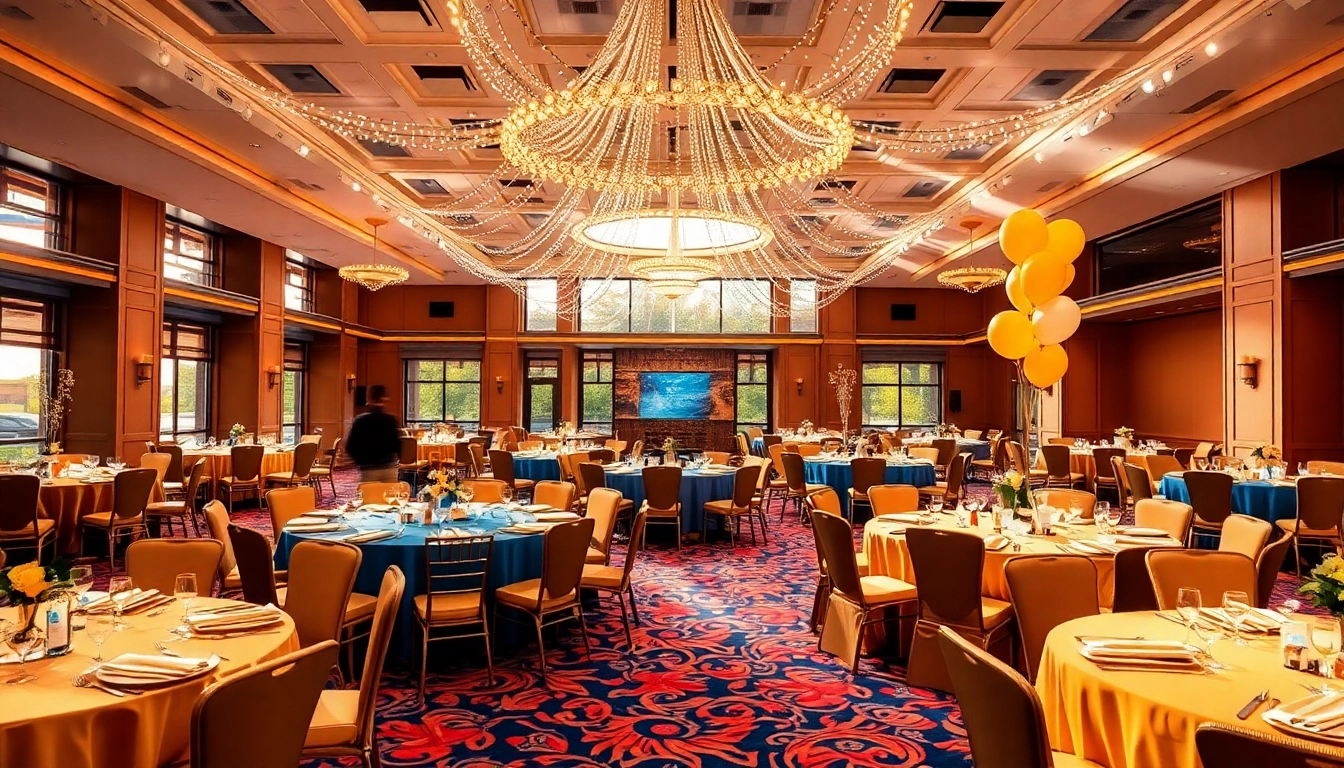 Stylish party rentals in Las Vegas with elegant tables and chairs setup