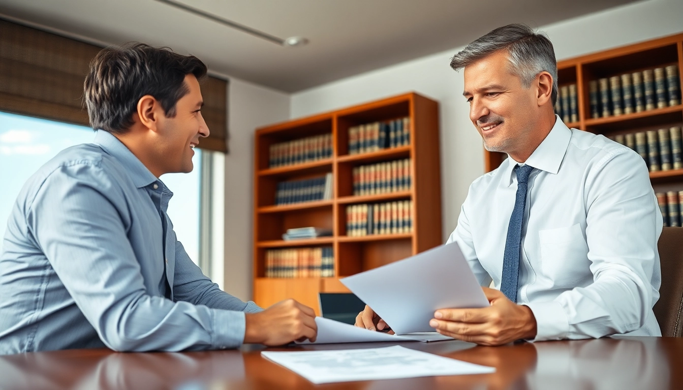 Consultation with a personal injury lawyer at https://www.marylandpersonalinjurylawyer.com in a professional setting.