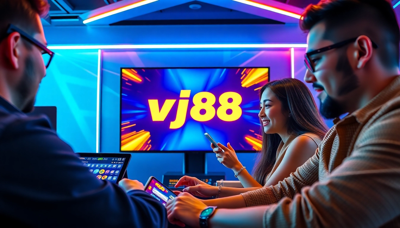 Experience the excitement of vj88 as players engage with vibrant online gaming.