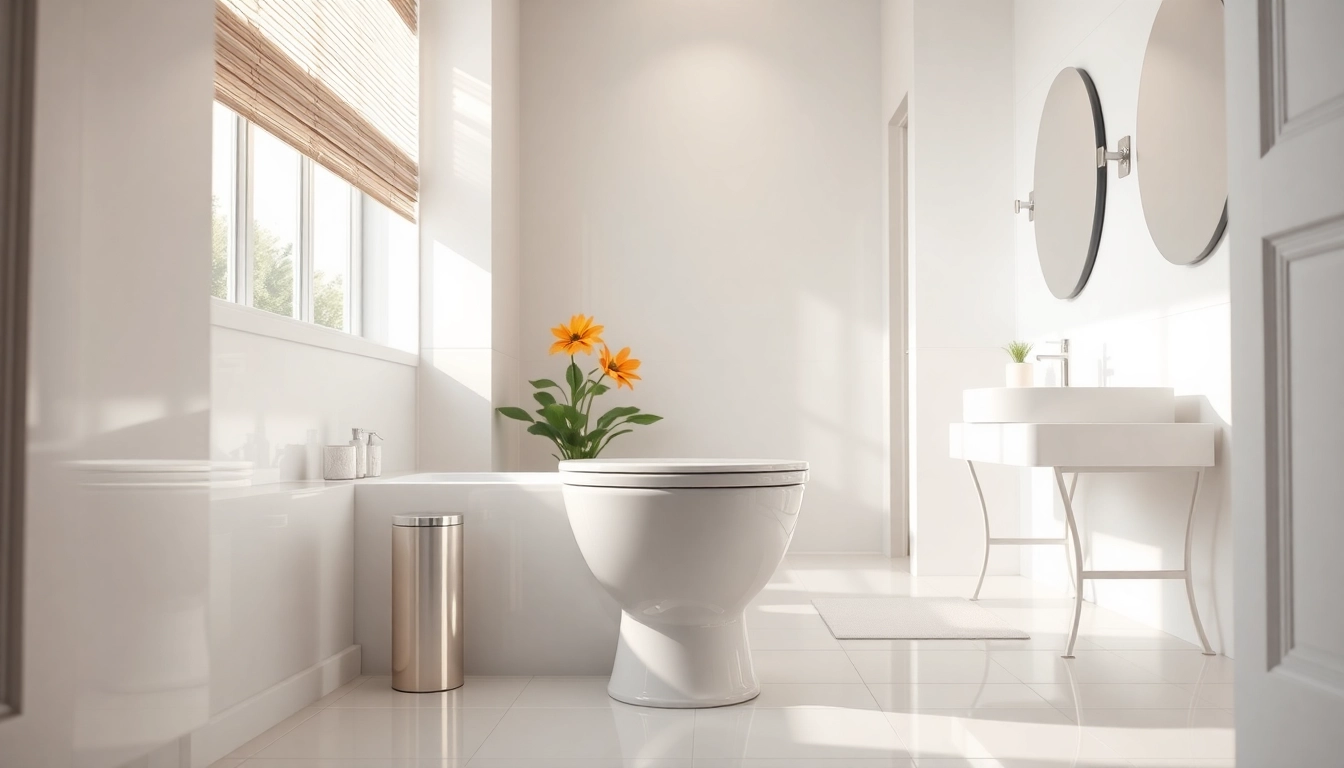 Installazione di copri wc elegante in un bagno moderno con arredo raffinato.