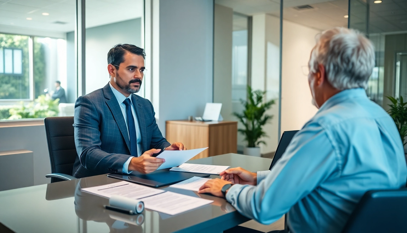 Consultation with a Fort Lauderdale workers compensation lawyer in a professional office setting.