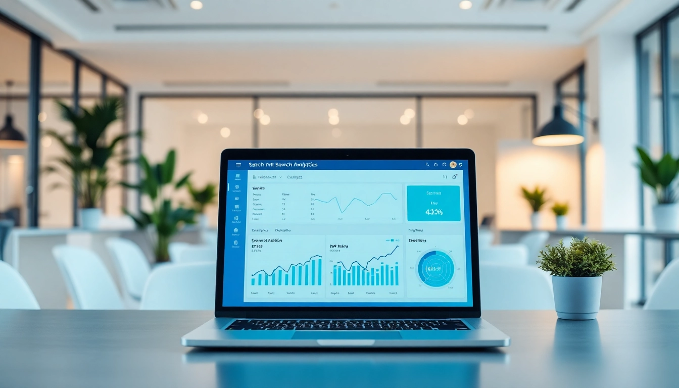 Streamline your search efficiency with enterprise search engine analytics displayed on a modern workspace.
