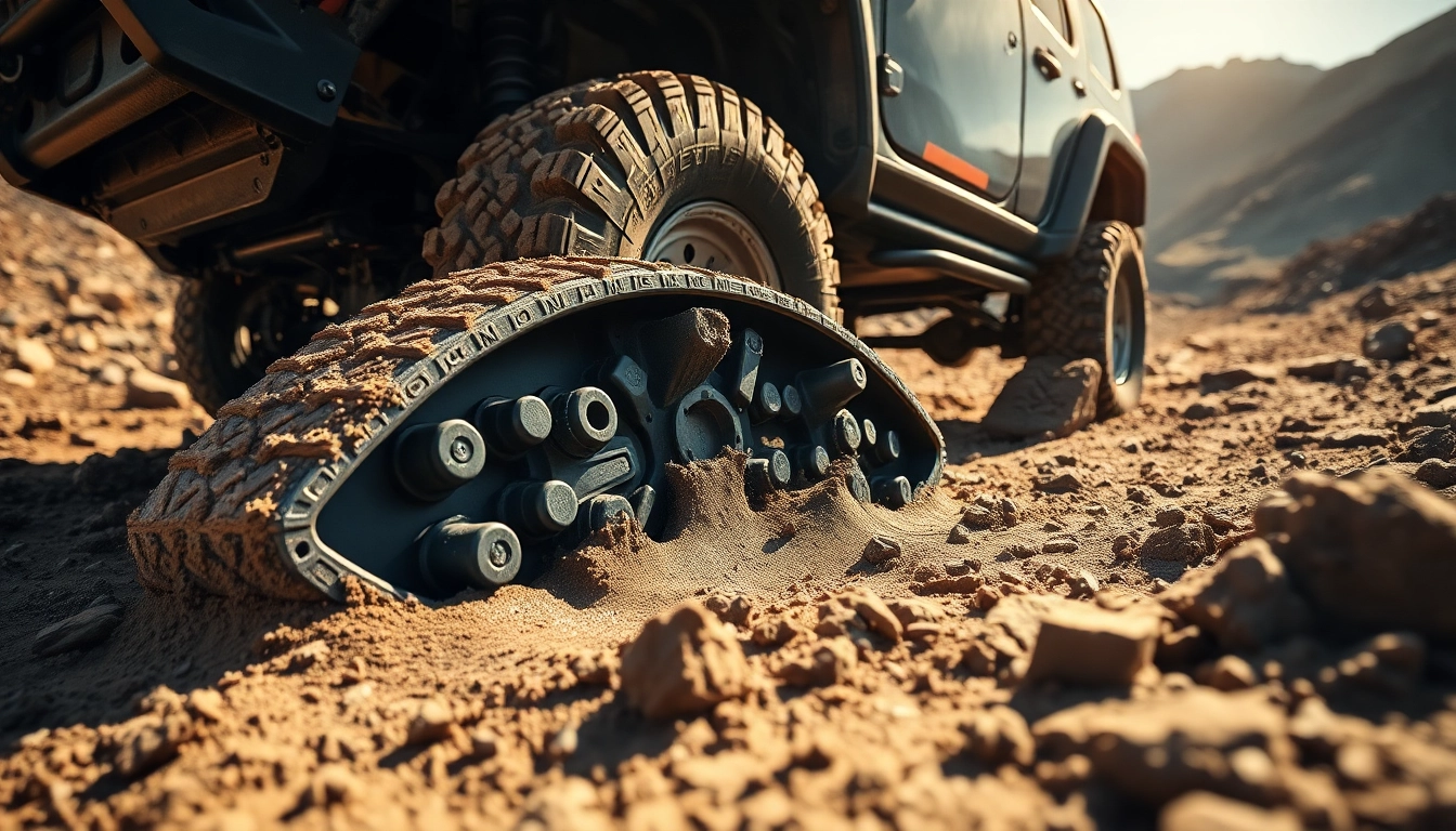 Recovery Boards placed in mud beside an off-road vehicle, demonstrating recovery efficiency.