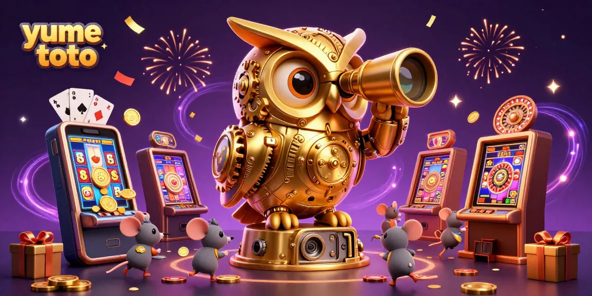 Menang besar dengan yume toto, angka JP terstruktur dalam ilustrasi kasino menarik.