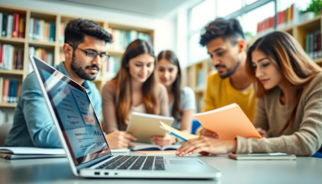 Engage with our Exam help service featuring students collaborating in a focused study environment.
