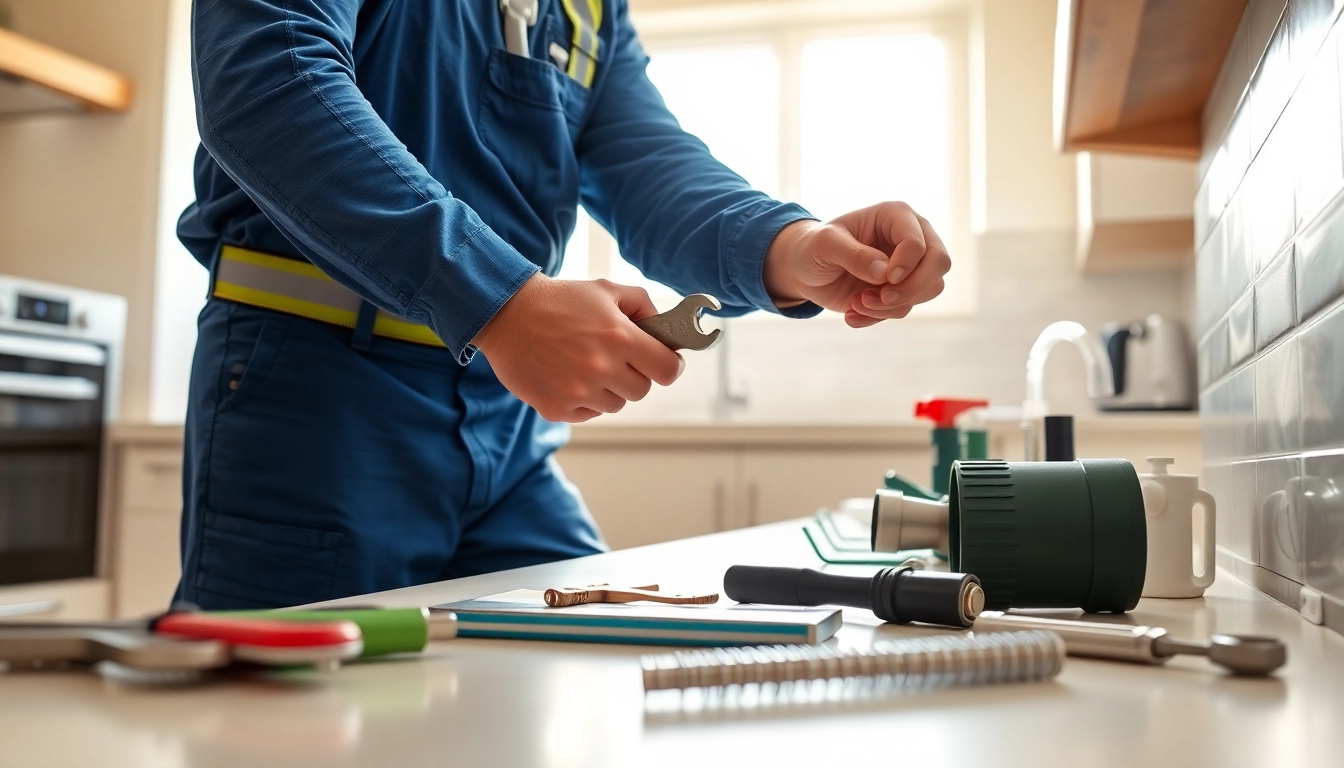 Skilled plumber repairing pipes in a modern kitchen, showcasing expertise in Plumbers bristol.